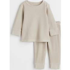 Babies Other Sets H&M Waffled Cotton Set - Beige