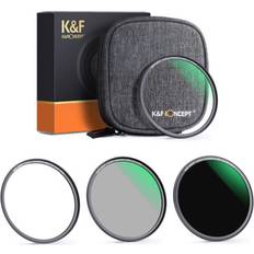 K&F Concept 95mm 3-Piece Magnetic Lens Filter Kit with MCUV, CPL and ND1000