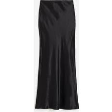 Women - XL Skirts H&M Ladies Black Satin maxi skirt