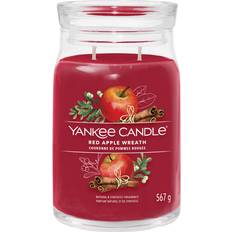 Red Scented Candles Yankee Candle Red Wreath Large Signature Scented Candle