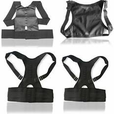 Aquarius Medium ZodiaK Adjustable Posture Back Support, Black