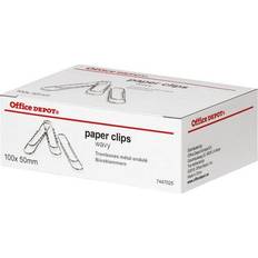 Office Depot Paper Clips & Magnets Office Depot Paper Clips Wavy 50mm Silver Pack