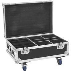 Roadinger flightcase 4x akku ip up-4 plus hcl spot wdmx mit ladefunktion