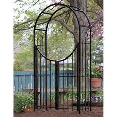 Panacea Sunset Metal Garden Arch with Gate