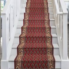 runrug Elski Red 250100 Stair Runners LENGTH: Select Length: 360cm, Width: Select Width: 66cm