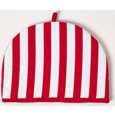 Homescapes Cosy Double Red Stripes Warmer Teapot