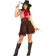 Fiestas Guirca Womens Western Cow Girl Costume Brown