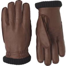 Hestra Gloves & Mittens Hestra Deerskin Primaloft Rib Gloves - Chocolate