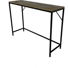 Metal Console Tables Home Source Oakmere Industrial Hallway Natural Console Table 30x105cm