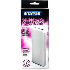 Status Powerbank 10000 MAH 2 USB ports White