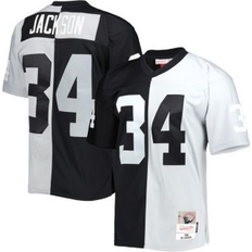 Mitchell & Ness Men's Bo Jackson Black and Silver Las Vegas Raiders 1988 Split Legacy Replica Jersey
