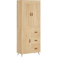 vidaXL Tall Natural Storage Cabinet 69.5x180cm