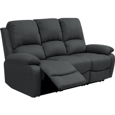 3 Seater - Recliner Sofas Comfy Living Luxury Dark Grey Sofa 188cm 3 Seater