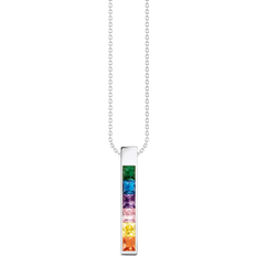 Thomas Sabo Rainbow Gems Pendant Necklace - Silver/Multi