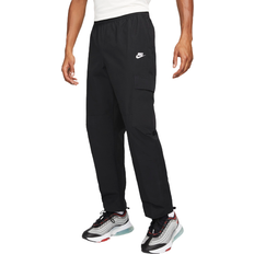 Loose Trousers Nike Club Woven Cargo Trousers Men's - Black/White