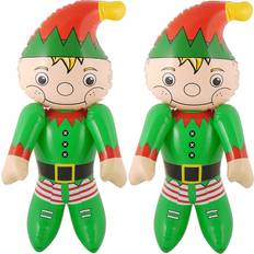 Red Inflatable Decorations Henbrandt Inflatable Elf