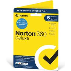 Norton 360 deluxe Norton 360 deluxe utilities ultimate 2023 5 device 1 year delivery by post