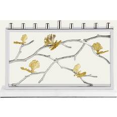 Michael Aram Butterfly Ginkgo Luxe Menorah Candle Holder