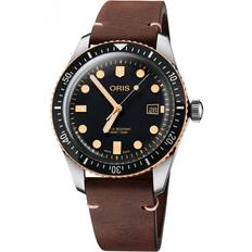 Oris Divers 65 73377204354LSDARKBROWN