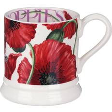 Ceramic - Red Cups Emma Bridgewater Flowers Red Poppy Half Cup