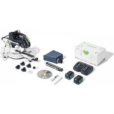 Saw Blade Mitre Saws Festool KSC60EB5,0I-Plus 36V 216mm Sliding Compound Mitre Saw Kit