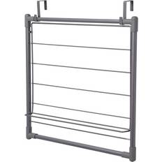 Household Essentials Drying Racks Silver Silvertone Expandable Over-The-Door Drying Rack