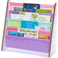 Livivo 5-Tier Children Sling Bookcase with Shelves Rack