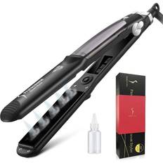 Ceramic Hair Straighteners Professional Platinum + Styler Black