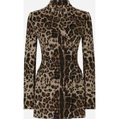 Brown Blazers Dolce & Gabbana Wool Turlington jacke