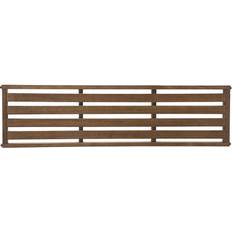 Plow & Hearth Eucalyptus Wood Planter Wood Brown/White Garden Bench