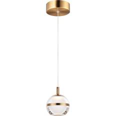 ET2 Lighting Swank Natural Aged Brass Pendant Lamp 11.4cm