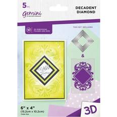 Gemini Frames 3D Embossing Folder Nesting Diamond