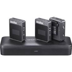 Godox MoveLink II M2 2.4GHz Wireless Microphone System, Black