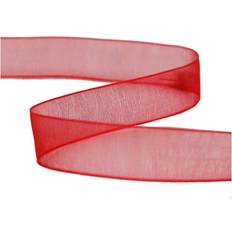 Celebrate Red Organdie Ribbon 12x6m