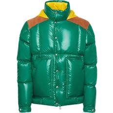 Moncler Outerwear Moncler Mens Green Ain Brand-appliqué Shell-down Jacket