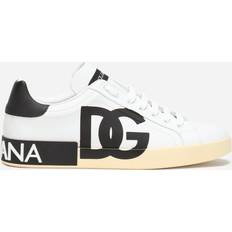 Dolce & Gabbana Calfskin nappa Portofino sneakers with DG logo print