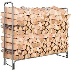 Costway 4 Feet/5 Feet/6 Feet/8 Feet Firewood Storage Log Rack-5 Feet