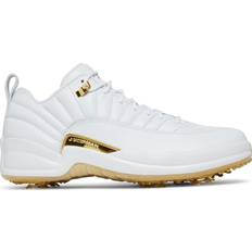 Nike 40 ⅔ Golf Shoes Nike Air Jordan 12 Low Golf Masters M - White/Metallic Gold/Malachite