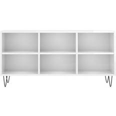 vidaXL 826990 White High Gloss TV Bench 103.5x50cm