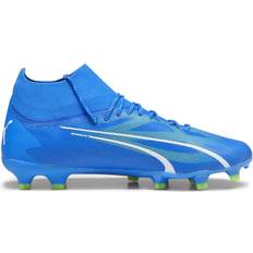 Blue Football Shoes Puma Ultra Pro FG/AG M - Ultra Blue/White/Pro Green