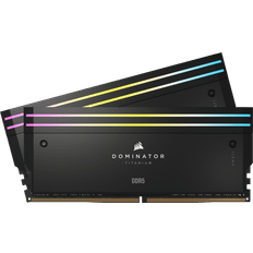Corsair 6000 MHz - DDR5 RAM Memory Corsair Dominator Titanium RGB Black DDR5 6000MHz 2x32GB (CMP64GX5M2B6000C30)