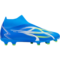 Blue Football Shoes Puma Ultra Match+ LL FG/AG M - Ultra Blue/White/Pro Green