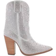 Silver - Women Riding Shoes Dingo Rhinestone - Silver