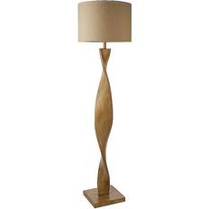 Endon Lighting Crossland Grove Abba Brown Floor Lamp 158.5cm