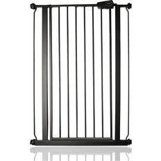 Safetots Matt Black, 75cm 82.6cm Extra Tall Pressure Fit Gate