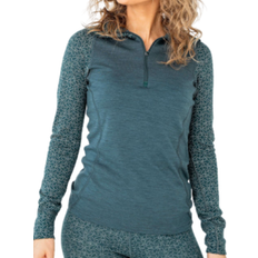 Devold Duo Active Zip Neck Woman - Green