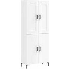 vidaXL Highboard High Gloss White Storage Cabinet 69.5x180cm