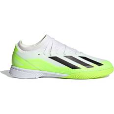 Adidas Junior X Crazyfast.3 IN - Cloud White/Core Black/Lucid Lemon