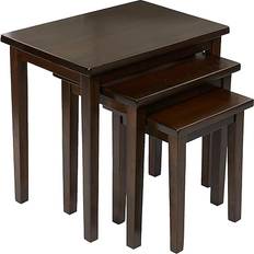 Brown Nesting Tables Julian Bowen Cleo Nesting Table 33x48cm 3pcs