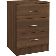 vidaXL 38x35x56cm Brown Oak Bedside Table 35x38cm